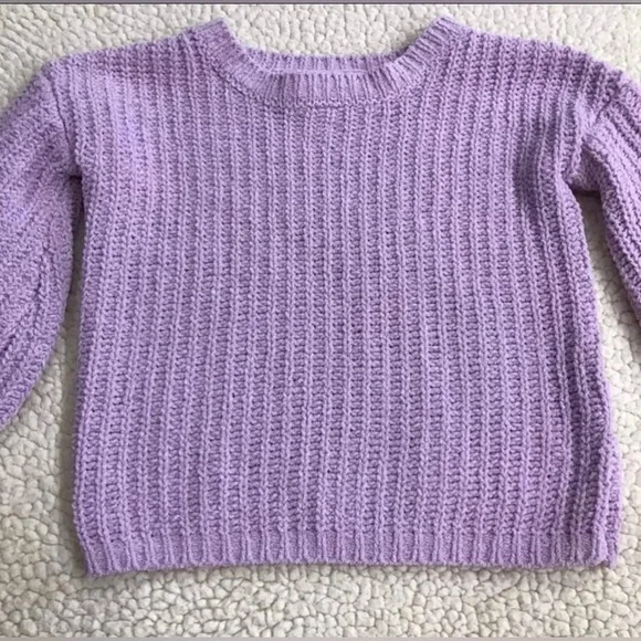 GB Girls Gianni Bini Lavender Knit Pullover Sweater 
Size XS 4 / 5 Extra… - Picture 10 of 12